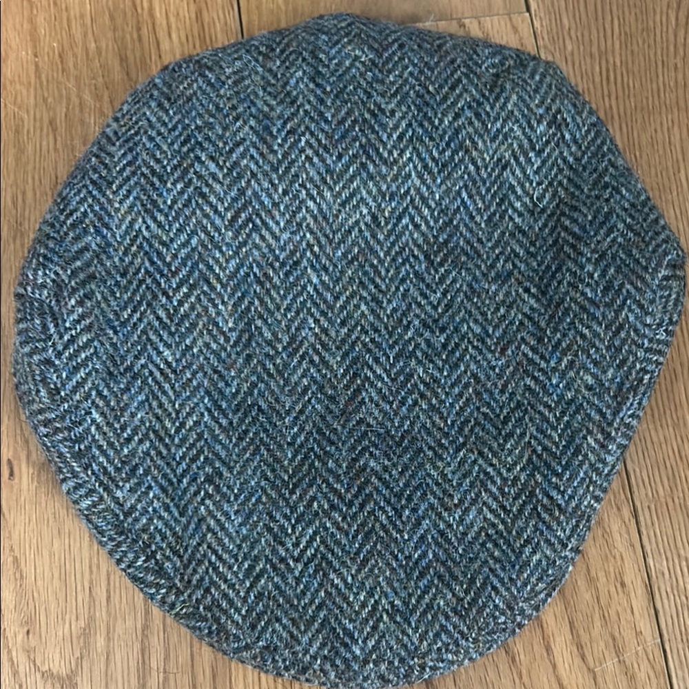 Blue Tweed Flat Cap